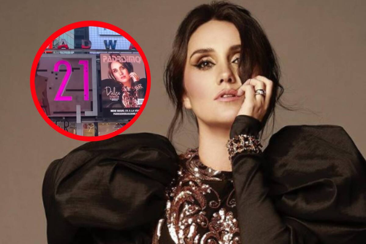 Dulce María triunfa desde el Times Square en Nueva York