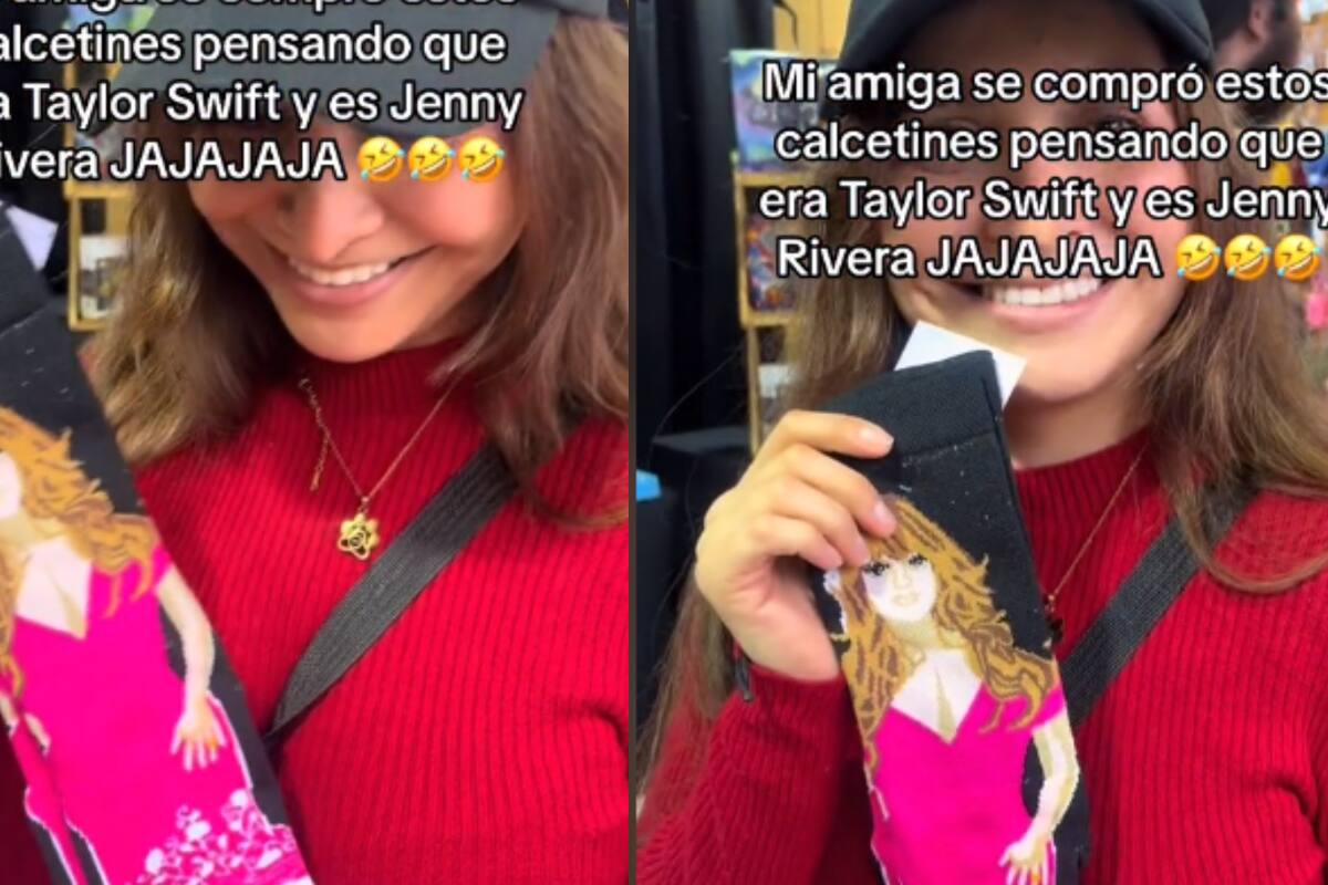 Joven compra calcetines de Jenni Rivera creyendo que era Taylor Swift
