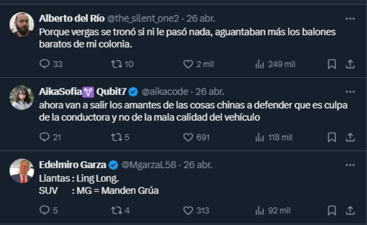 Usuarios de internet culpan a la calidad de las llantas.