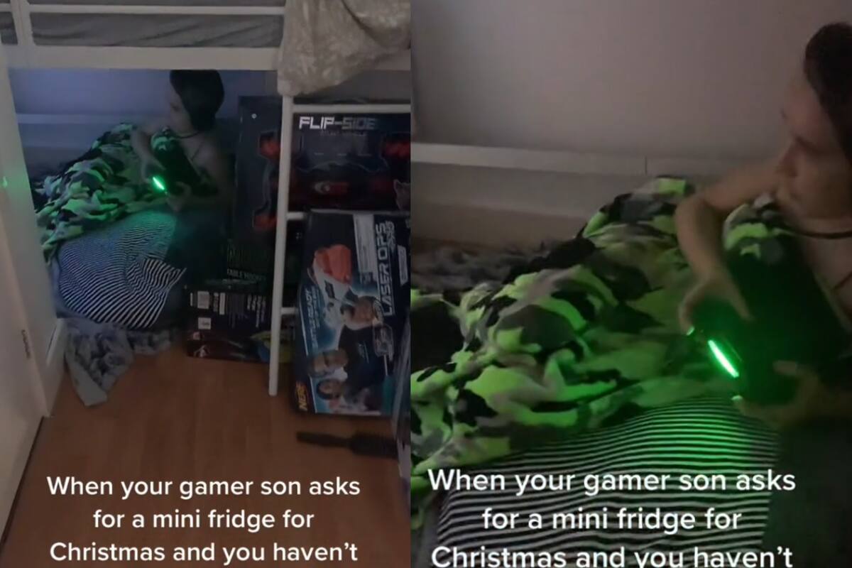 Niño gamer pide de Navidad una mini bar; su madre no lo ha visto desde entonces