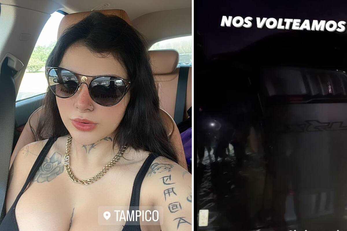Karely Ruiz sufre accidente automovilístico en su pre festejo de cumpleaños