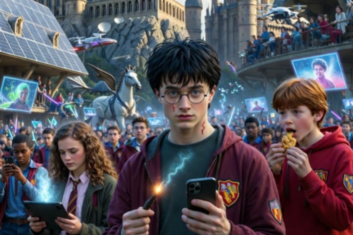 Así podría desarrollarse la historia de Harry Potter en el mundo actual, según la inteligencia artificial