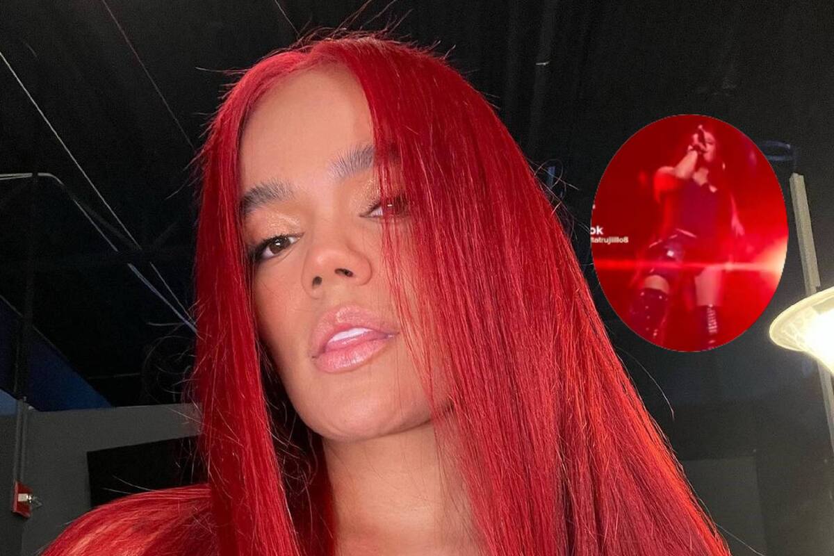 ¡En chones! Karol G pierde su falda en pleno concierto y esta fue su reacción