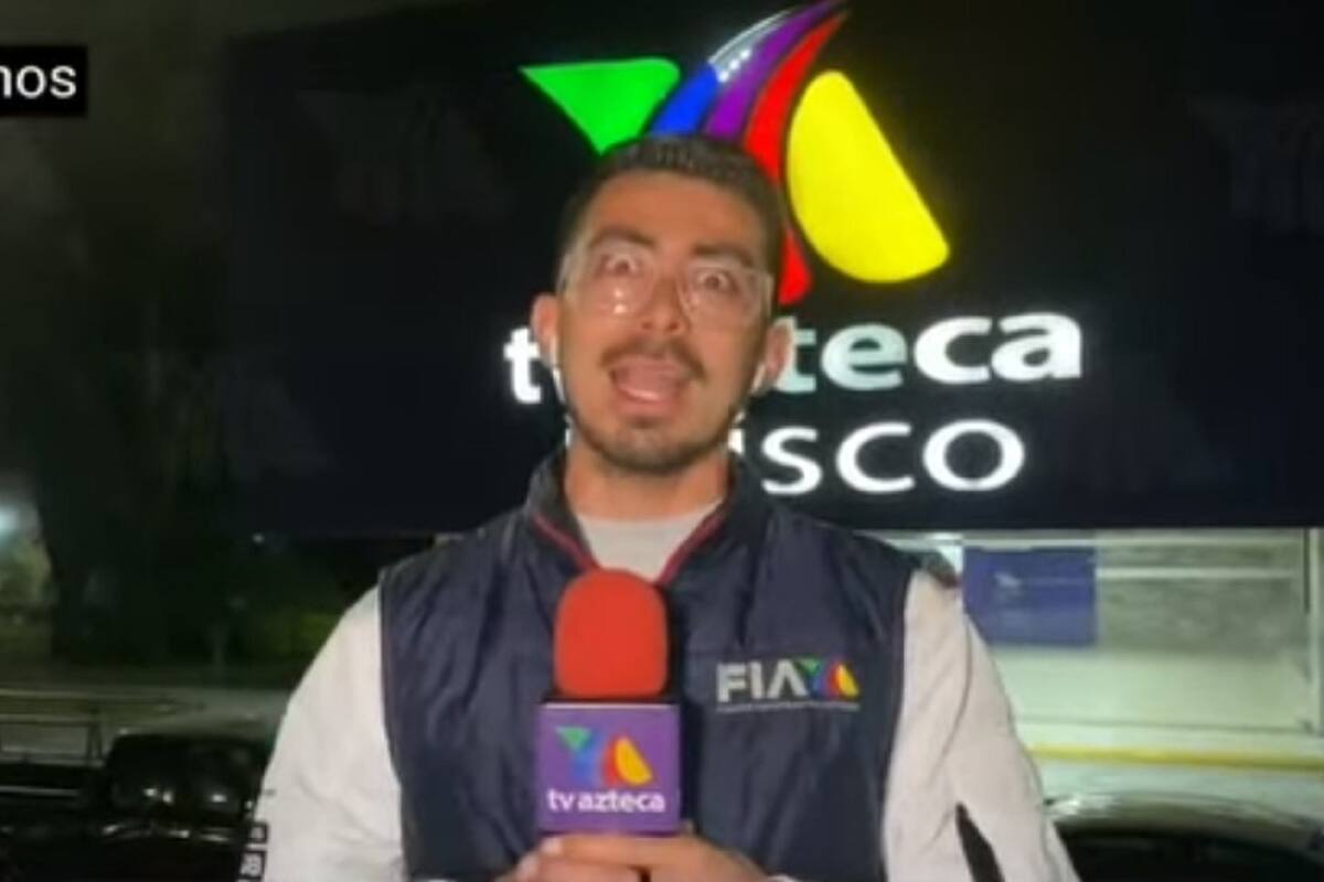 VIDEO VIRAL: Reportero de TV Azteca se confunde y menciona a Televisa en vivo