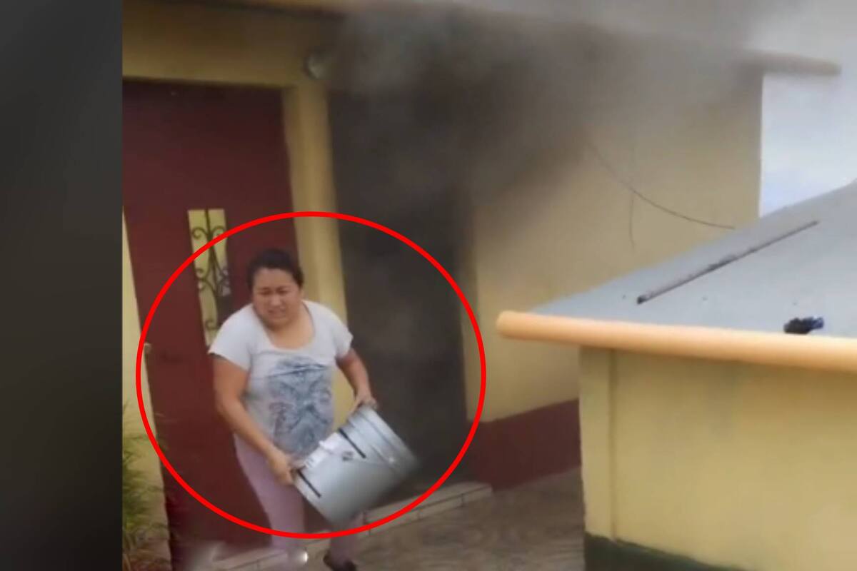 VIRAL: El descuido de una joven ocasionó un incendio y hasta una explosión