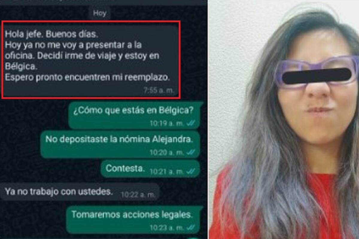 Joven "renuncia" a su trabajo desde Bélgica y paga el viaje con la nómina