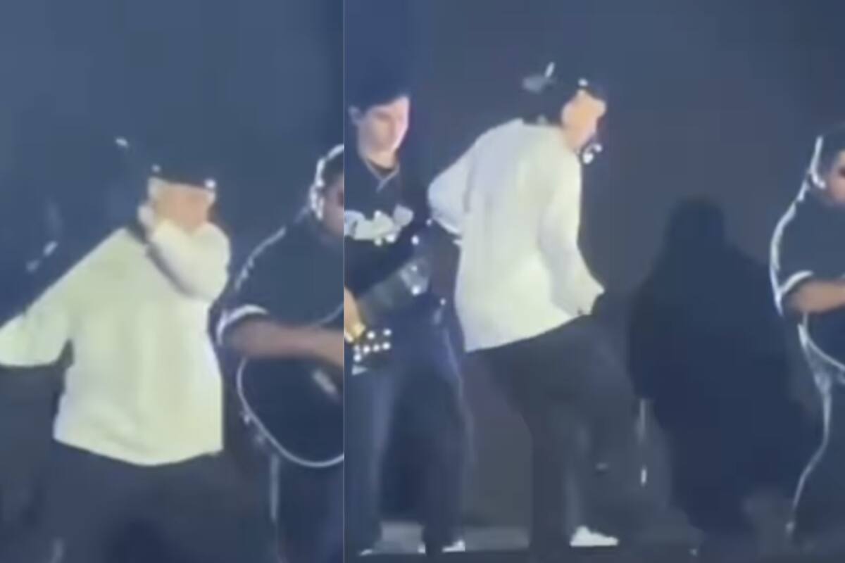 Peso Pluma enfurece en pleno escenario y lanza un monitor al público