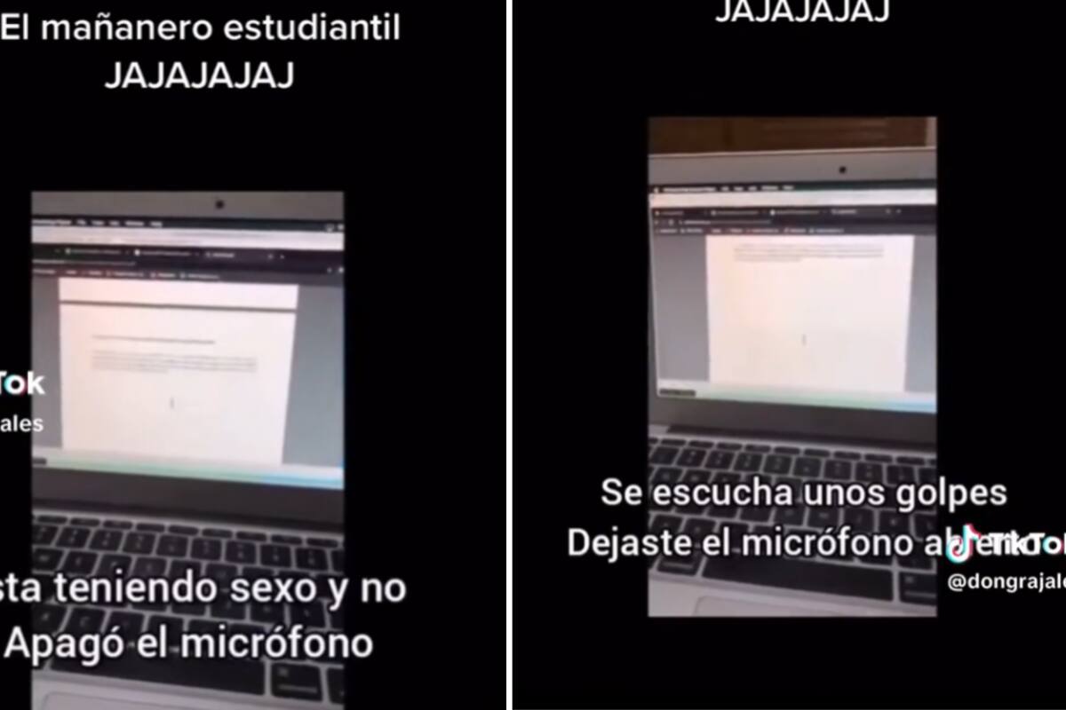 Deja prendido el micro en clases virtuales y la cachan teniendo relaciones: "¡Lorena se escuchan unos golpes!"