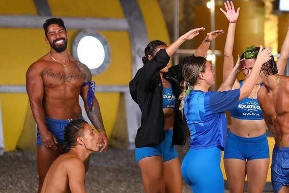 "Exatlón México": Los azules ganan la Batalla Colosal y reciben una noche de fiesta