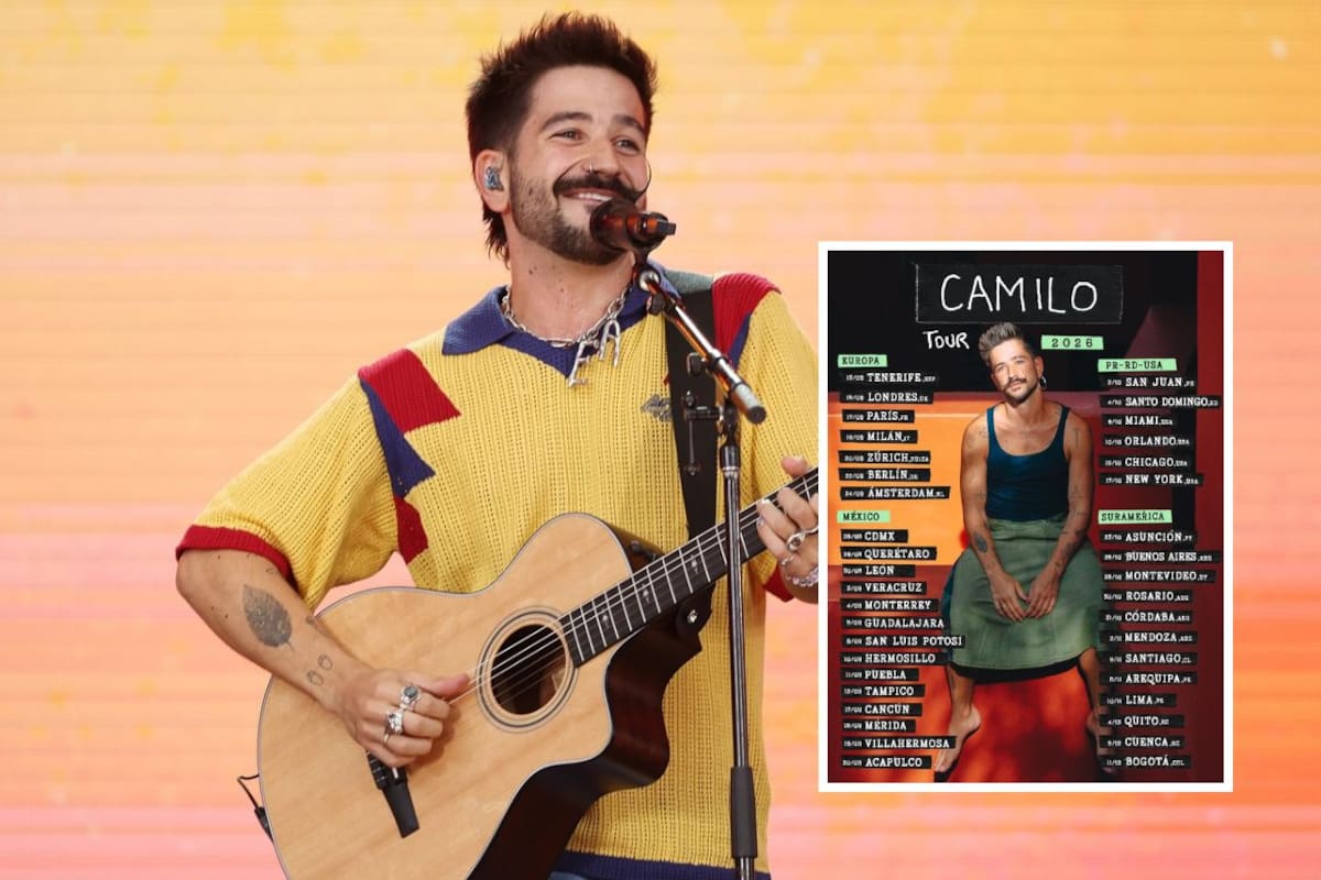 Camilo anuncia show en Hermosillo dentro de su tour mundial que abarca 15 países y casi 40 ciudades