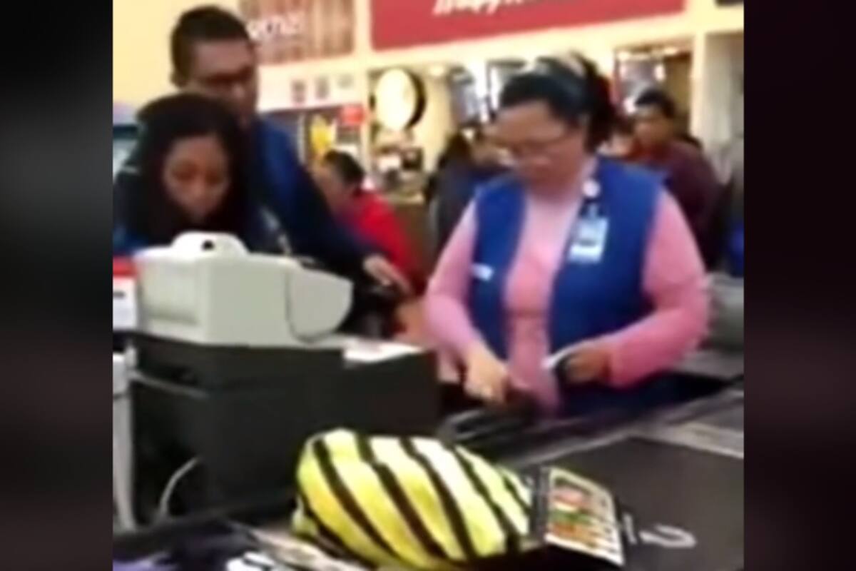 TikTok: Pareja intenta llevarse mercancía gratis por supuesto error de precio de un supermercado