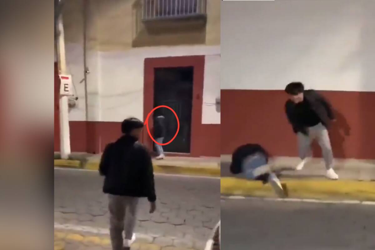 VÍDEO: jóvenes GOLPEAN sin razón a un indigente y ocasionan indignación en redes sociales