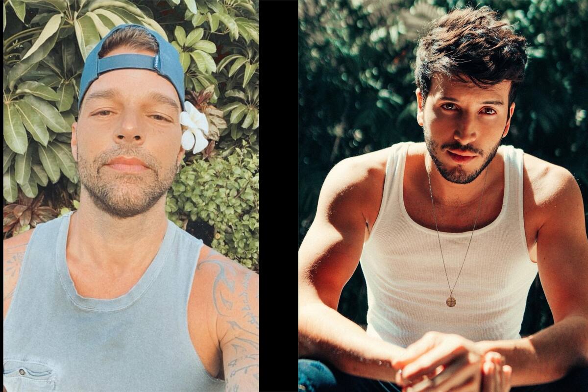 Ricky Martin y Sebastián Yatra casi enseñan de más envueltos en una toalla