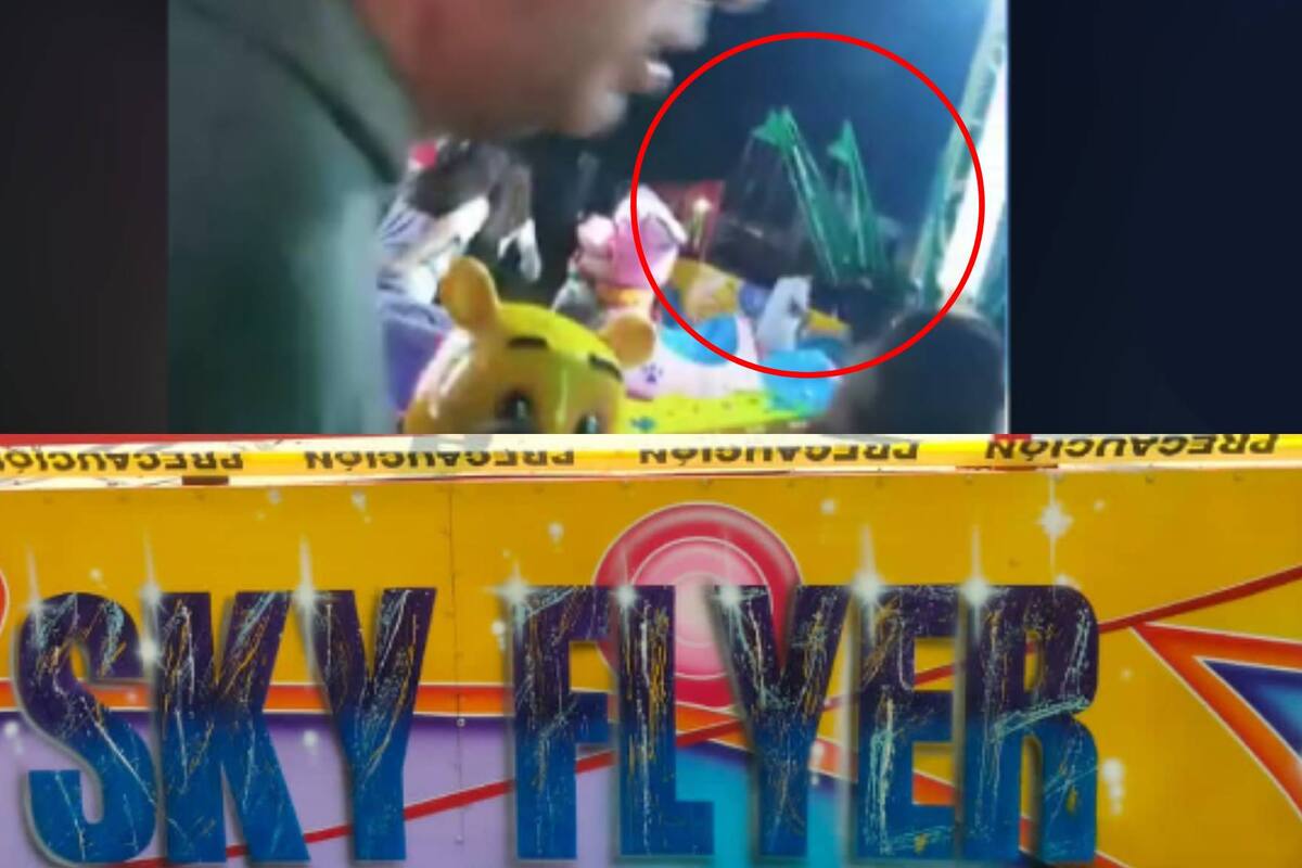 VIRAL: Captan el momento de un accidente en juego mecánico