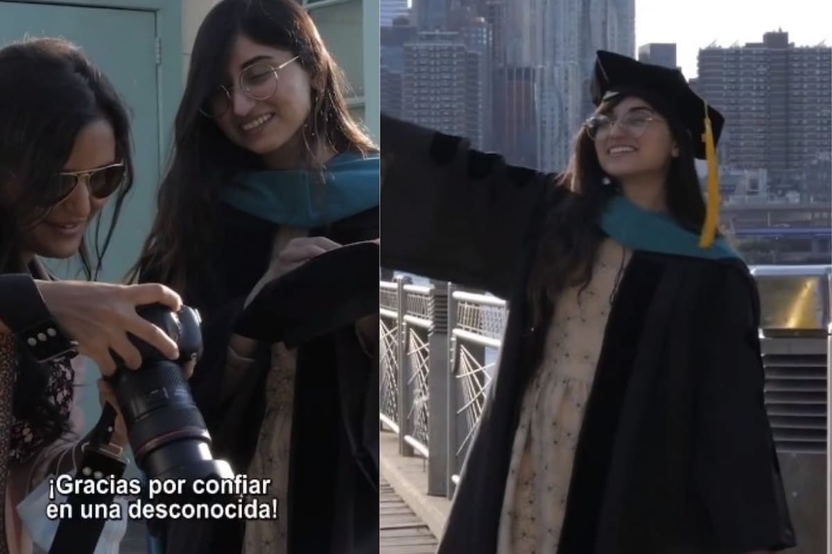 VIRAL: Fotógrafa le regala sesión a madre que le toma fotos con el celular a su hija graduada