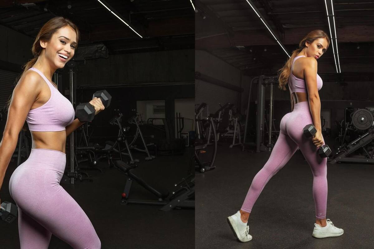 Yanet García invita a seguidores a hacer ejercicio con ella en ajustada prenda