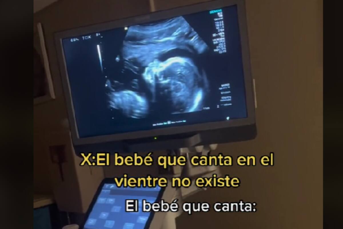 TikTok: Captan momento en el que bebé canta dentro del vientre de su madre