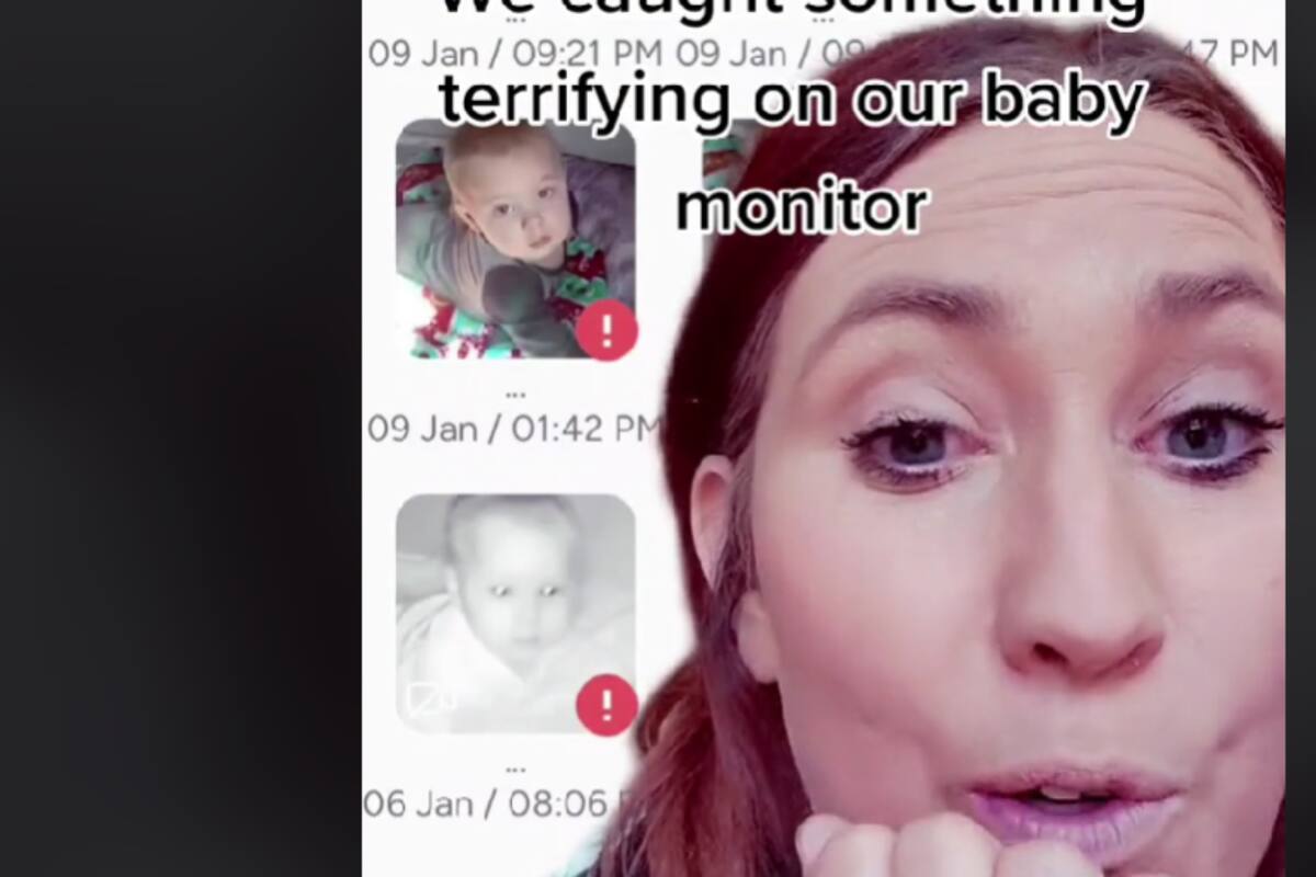 TikTok: Madre descubre una espeluznante presencia en video de monitoreo de su bebé