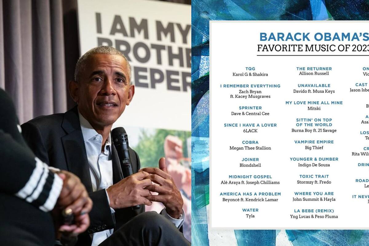 Peso Pluma, Karol G y Shakira aparecen en la lista de las canciones favoritas de Barack Obama en 2023