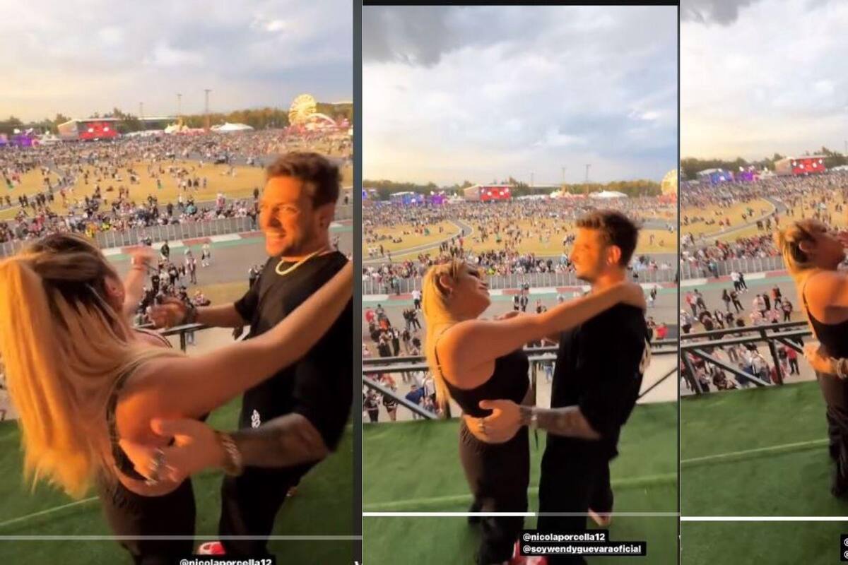 Wendy Guevara y Nicola Porcella se besan en el Flow Fest y sorprenden a sus fans