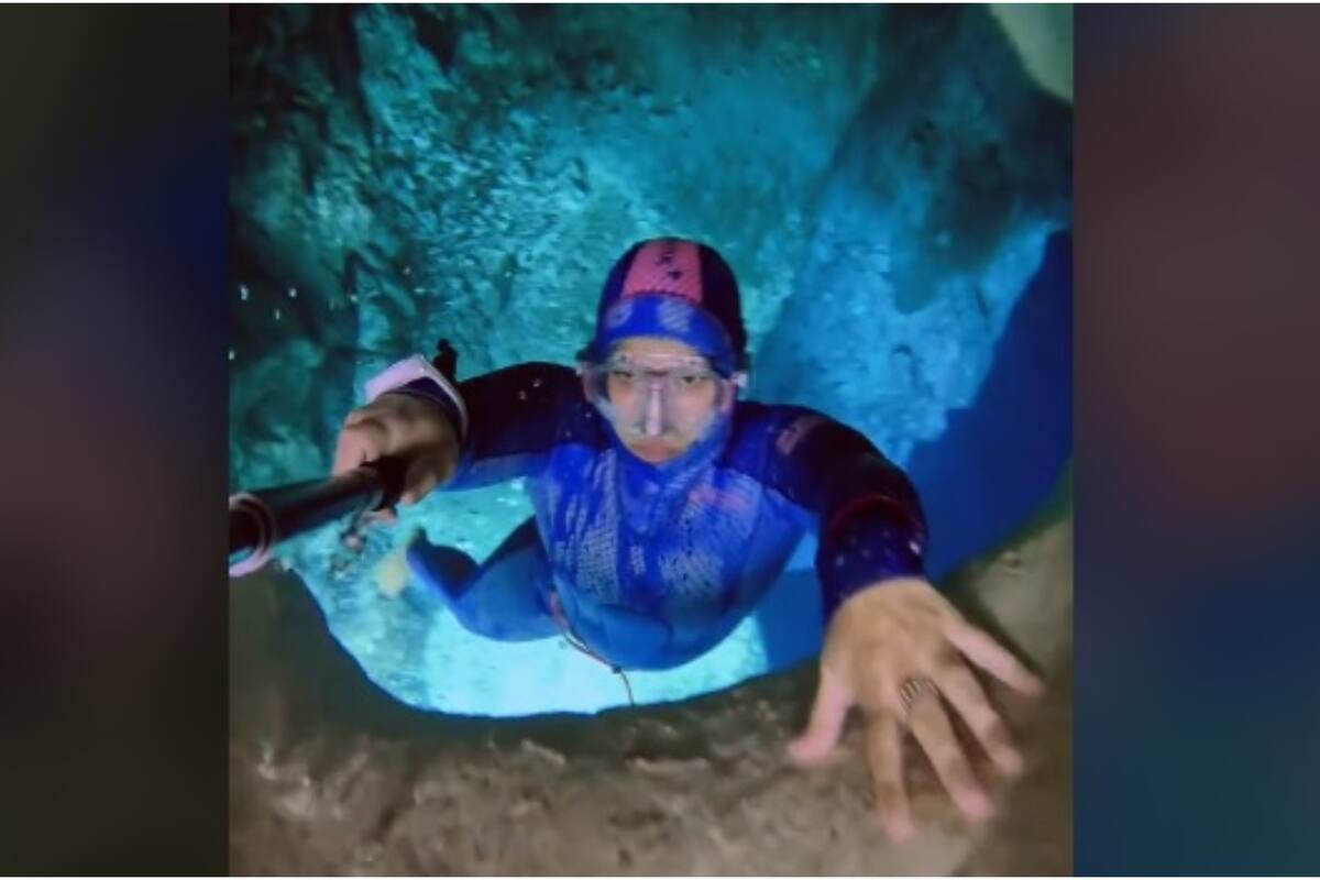 El vídeo de una apneista se volvió viral al mostrar las maravillas ocultas bajo el mar