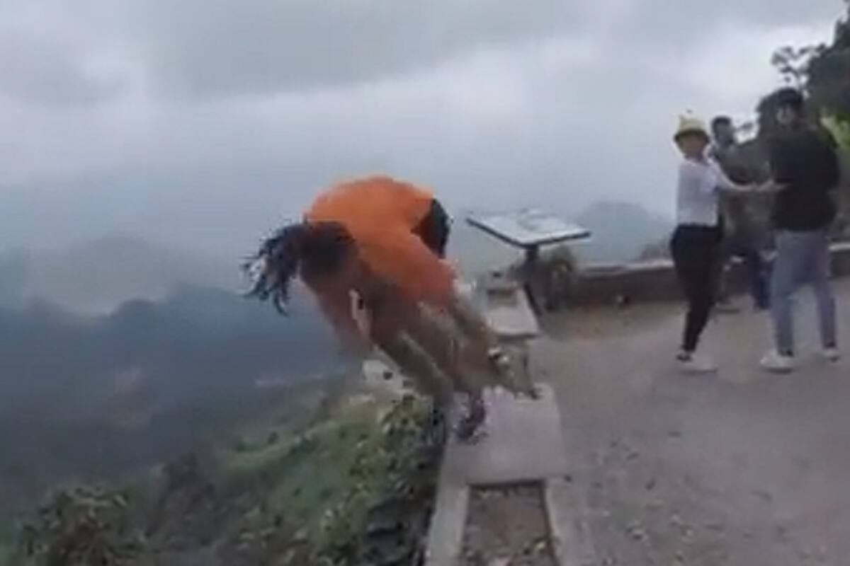 Viral: Hombre cae de una montaña al realizar “Parkour extremo”
