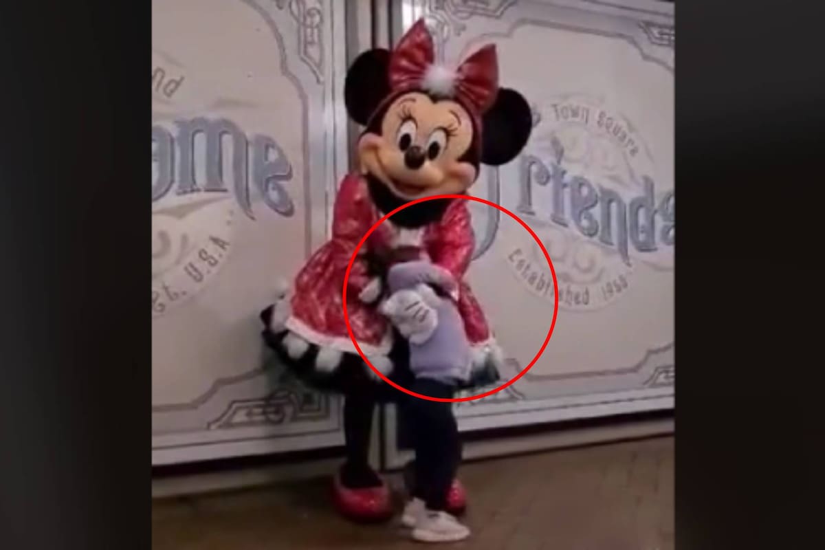 VIRAL: Papás graban tremendo desplante de "Minnie Mouse" a su hija en Disneyland
