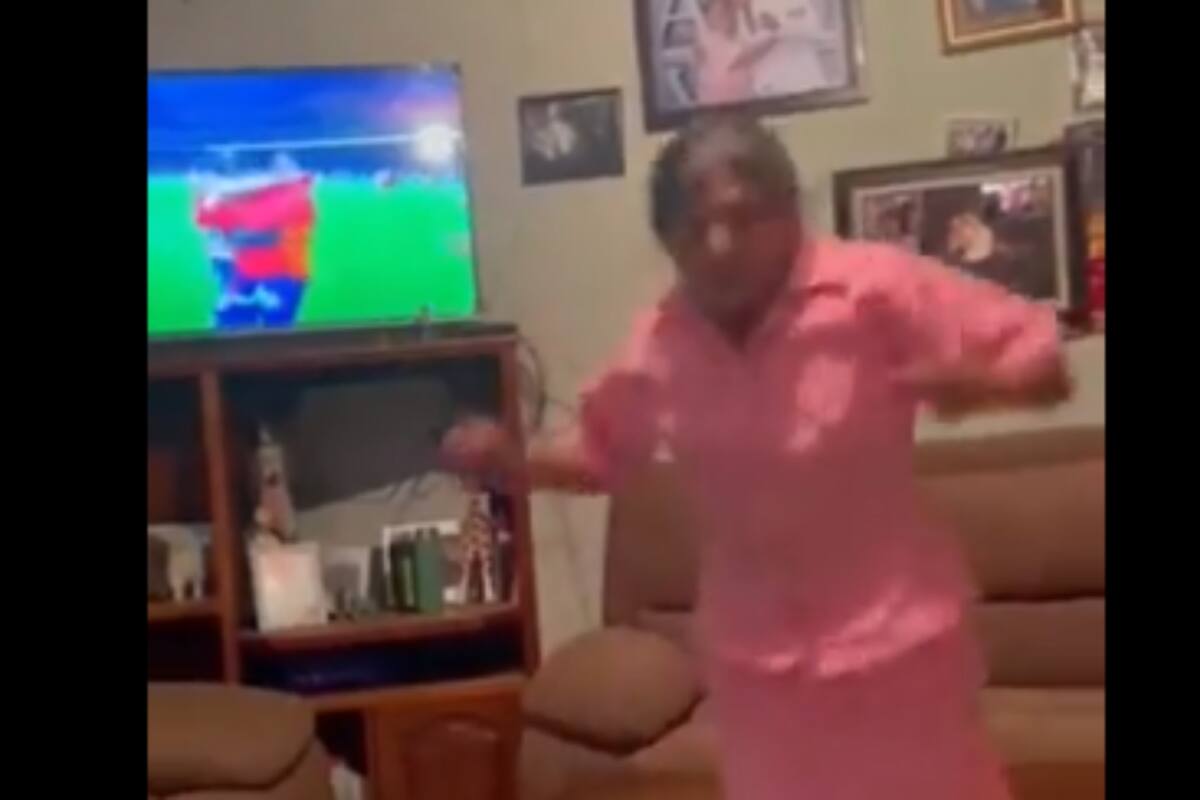 Viral: Abuelita celebra victoria de Chivas sobre el América
