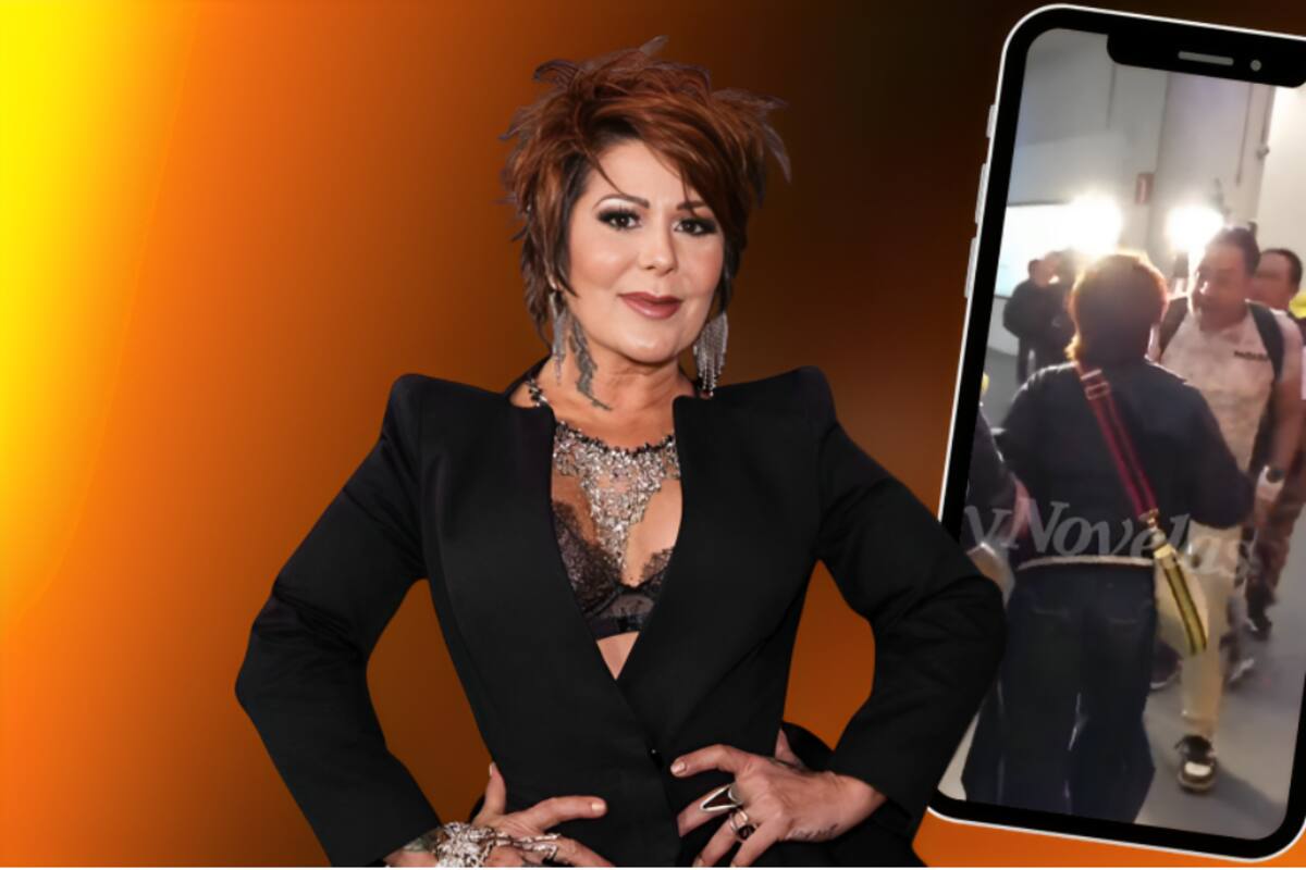 Alejandra Guzmán AGREDE a reportero en el Aeropuerto de la CDMX: ¡le estrella el celular en el piso!