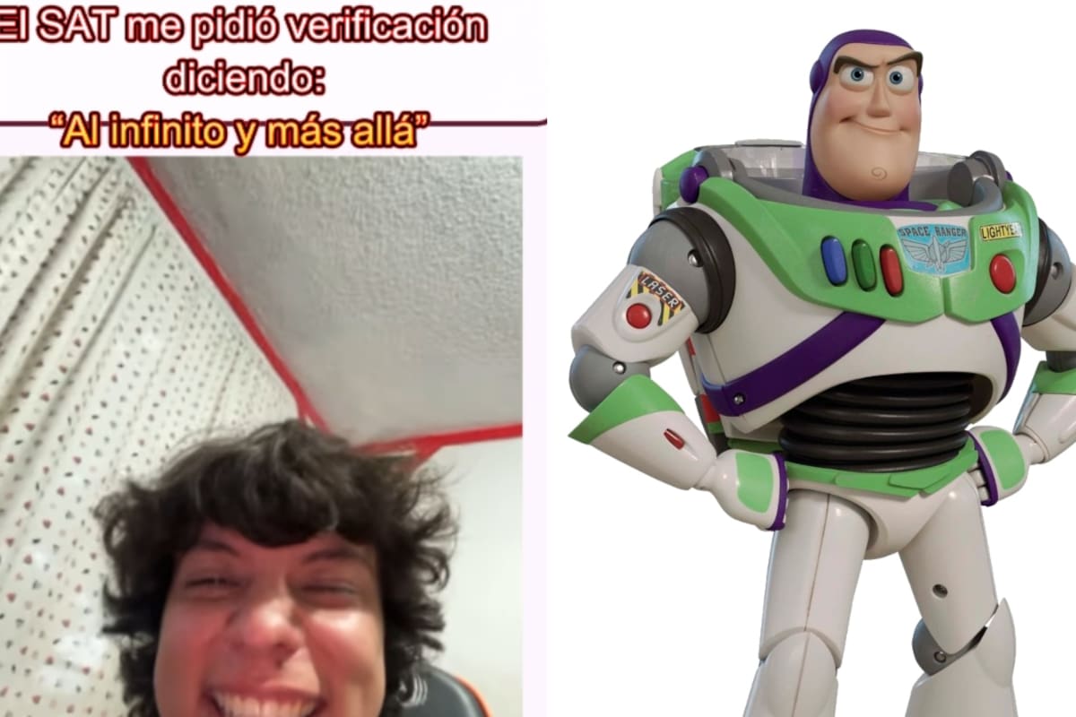 El SAT le pide decir “Al infinito y más allá” y no para de reírse: se vuelve tendencia