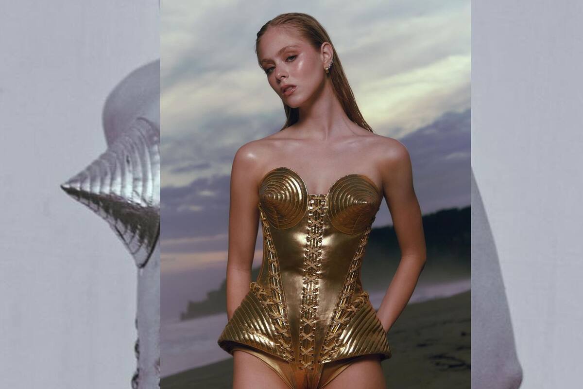 Loreto Peralta sobresale en atuendo dorado de Jean Paul Gaultier