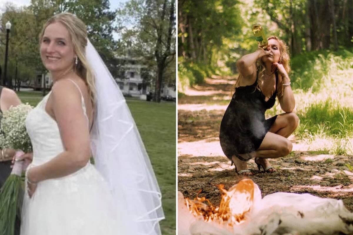 Para cerrar el capítulo, mujer quema su vestido de novia; le pusieron el cuerno 6 veces