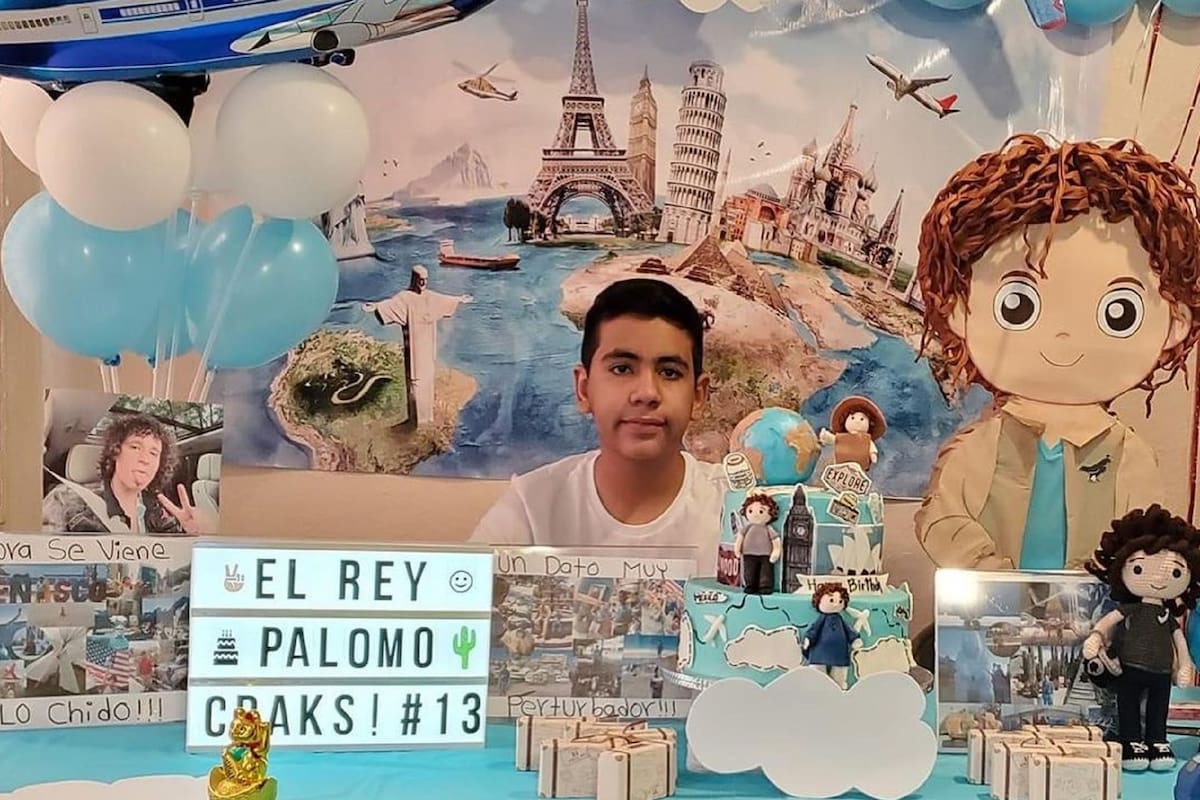 ¡Crack! Niño hace su fiesta con temática de Luisito Comunica y se hace viral