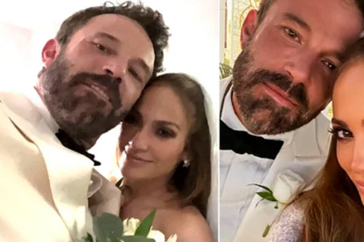 Primeras imágenes de la boda de Jennifer Lopez y Ben Affleck en Las Vegas