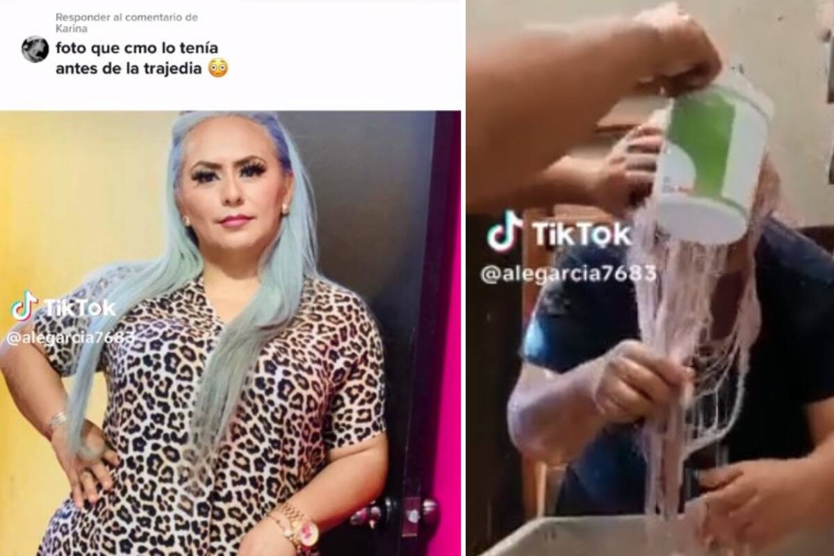 VIDEO VIRAL: Mujer casi se queda pelona tras hacerse una decoloración