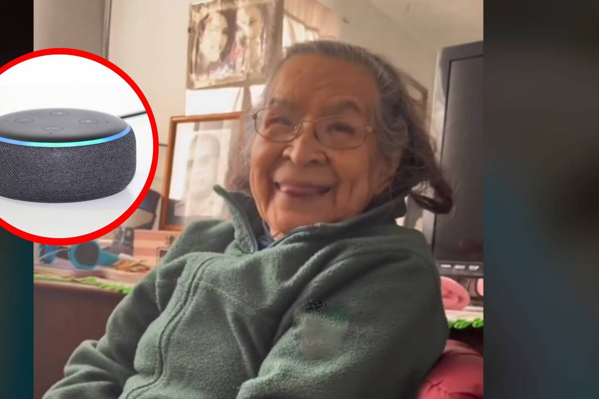 VIRAL: Abuelita se roba el corazón de TikTok al aprender a usar dispositivo "Alexa"