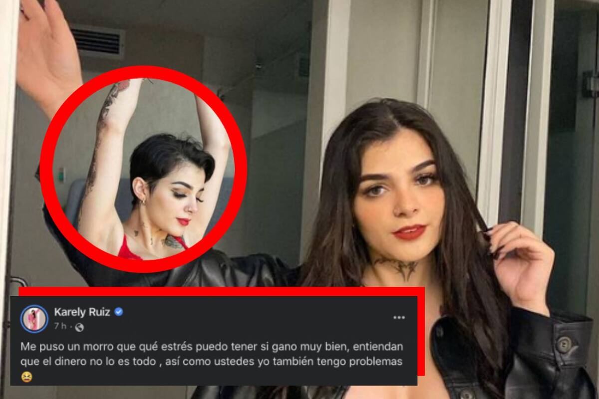 Karely Ruiz se rapa y lo anuncia en una atrevida lencería roja