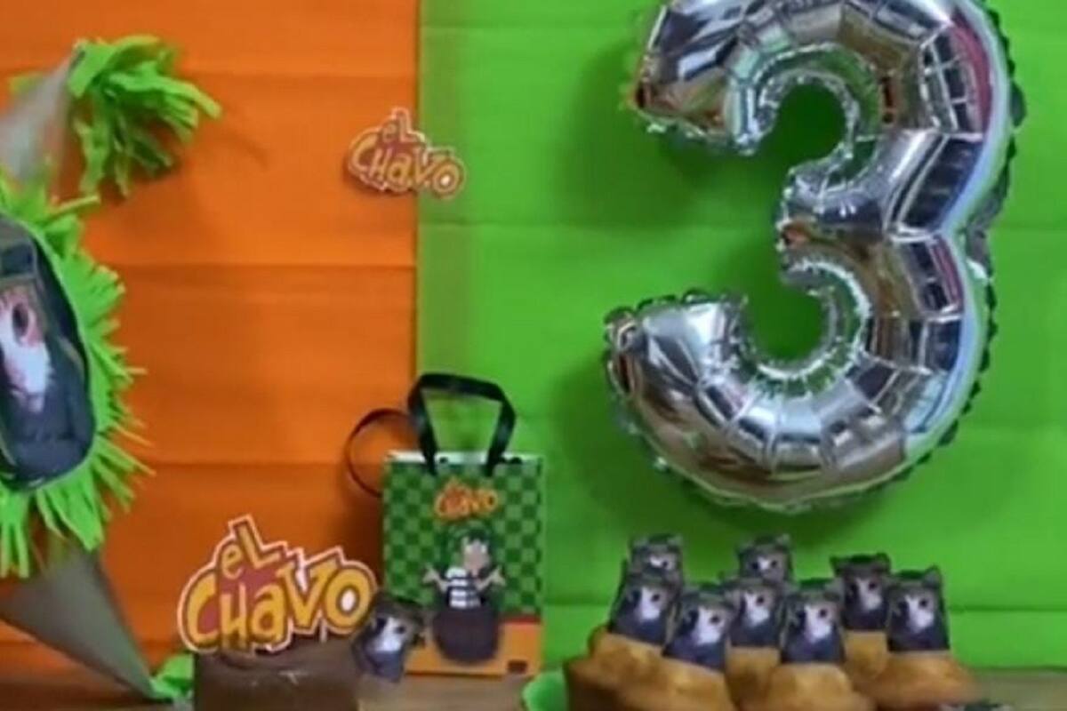 Joven celebra los 3 años de su gatito con temática de “El chavo del 8”