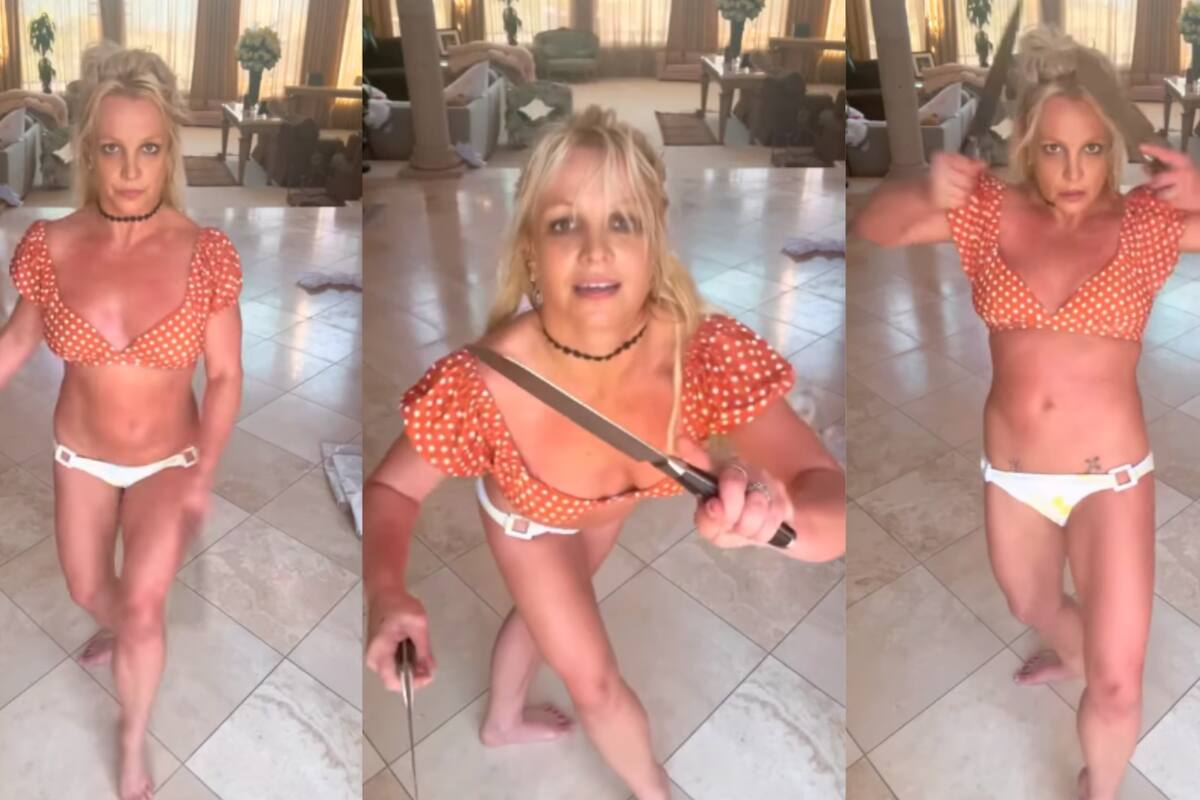 Britney Spears sorprende a sus seguidores con un arriesgado baile con cuchillos