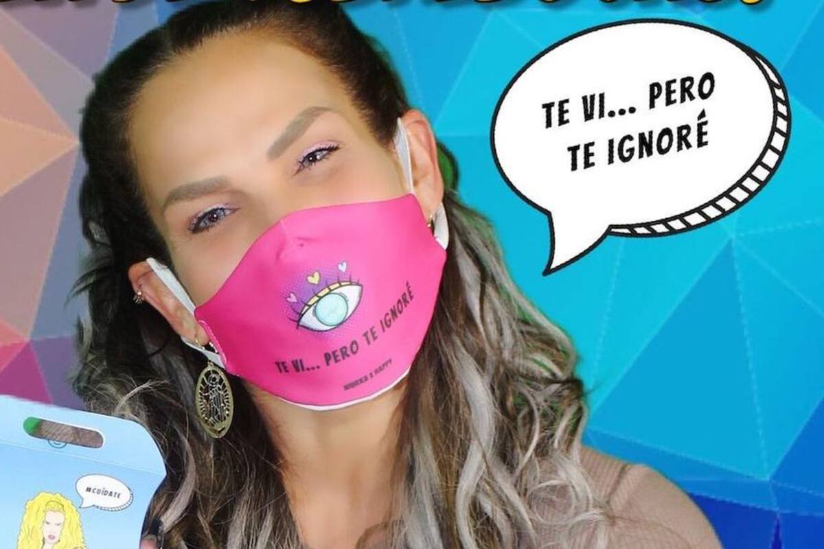 Niurka promociona cubrebocas con sus mejores frases