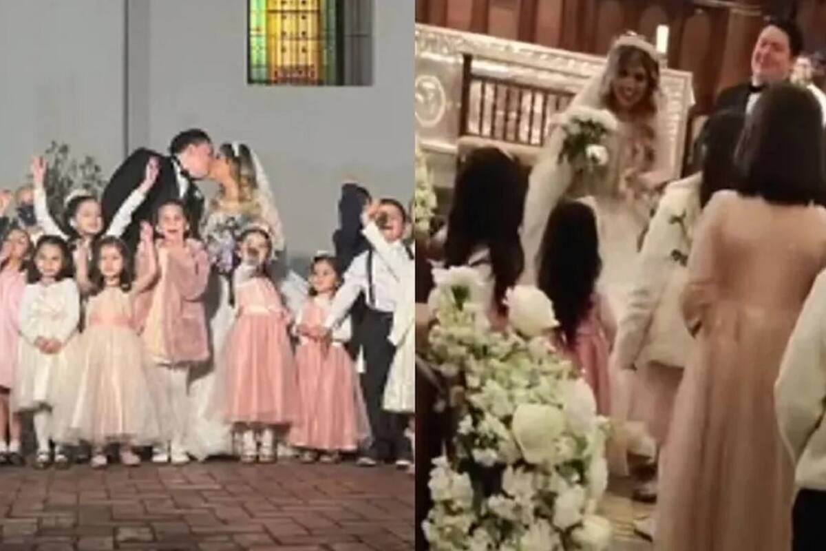 VIDEO: ¡Qué lindo! Maestra de kínder invita a sus alumnos a su boda y se hace viral