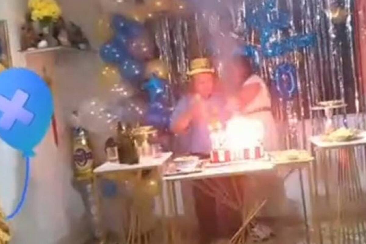 VIDEO VIRAL: Confunden cohetes con velas de cumpleaños
