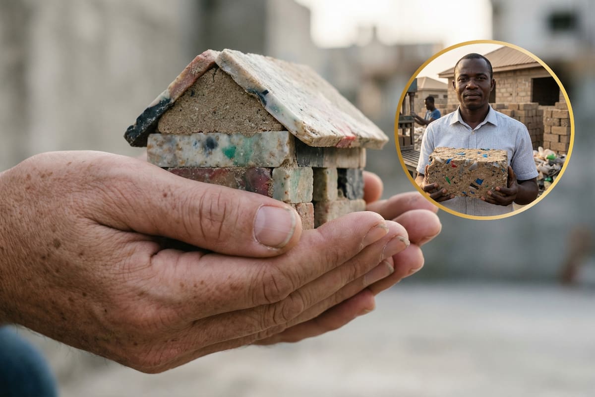 Un empresario encontró en los desechos una alternativa para la crisis habitacional: crea ladrillos con plástico reciclado y arena, emplea a más de 300 personas para recolectar residuos y edifica casas hasta un 33% más económicas en una ciudad en constante expansión