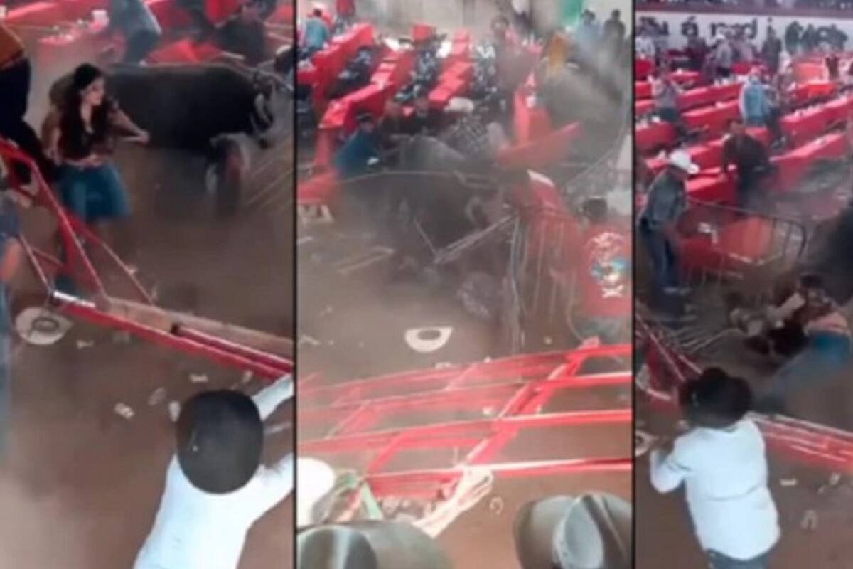 VIDEO: Toro enfurece y ataca personas durante un jaripeo en Michoacán