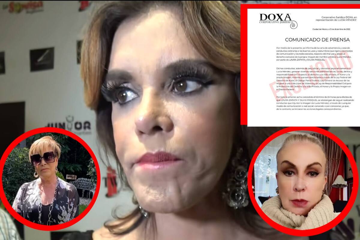 Lucía Méndez advierte a Laura Zapata y Sylvia Pasquel con demandarlas