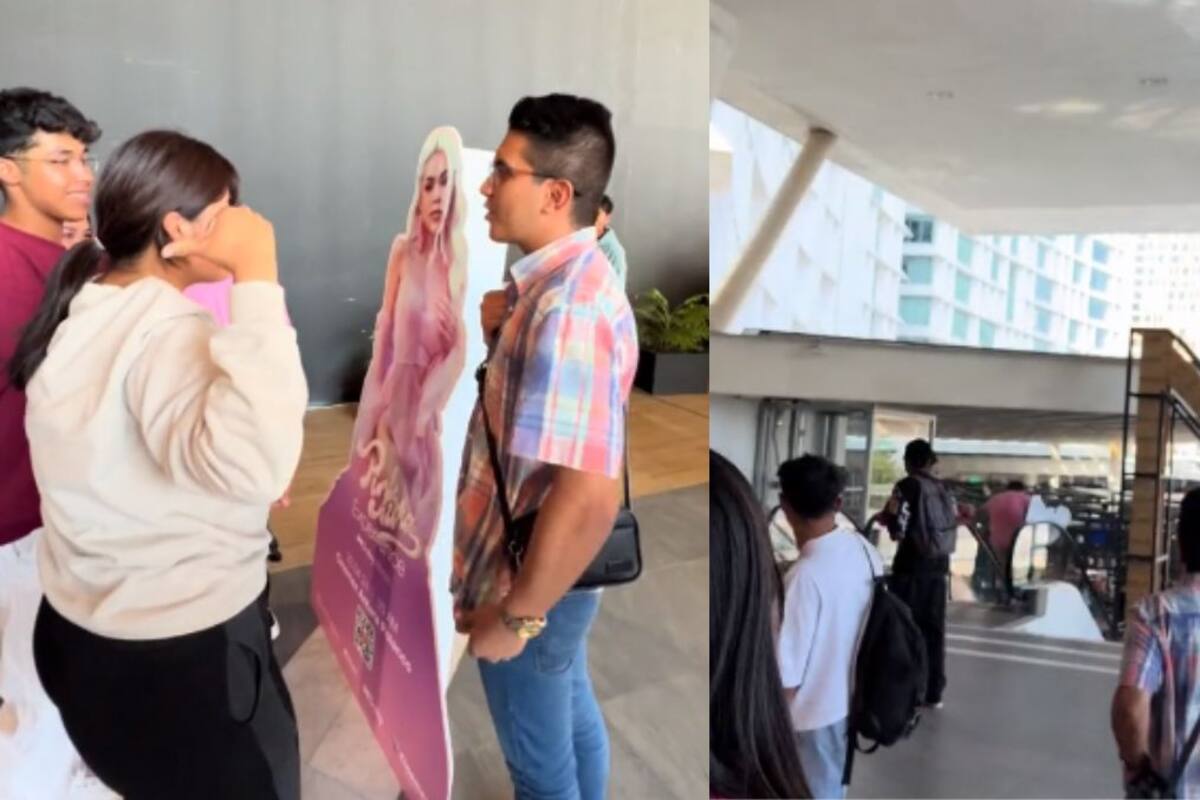 Fans de Kenia Os se pelean por una figura de cartón de la cantante