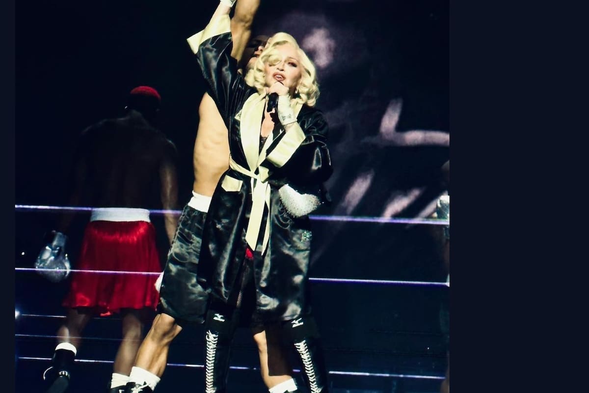 Madonna causa polémica en Italia tras usar una sudadera con la imagen del Papa Francisco