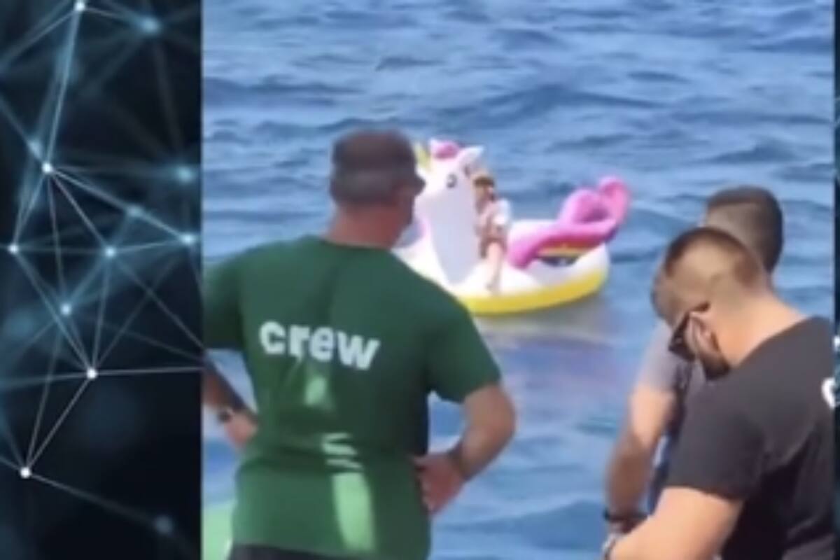 TikTok: Encuentran a niña a la deriva en el mar sobre un inflable de unicornio