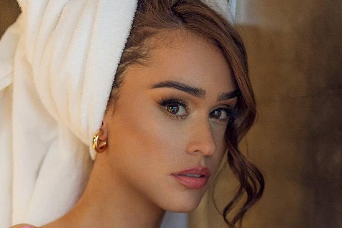 En sensual video, Yanet García pone a sudar con ropa interior de encaje