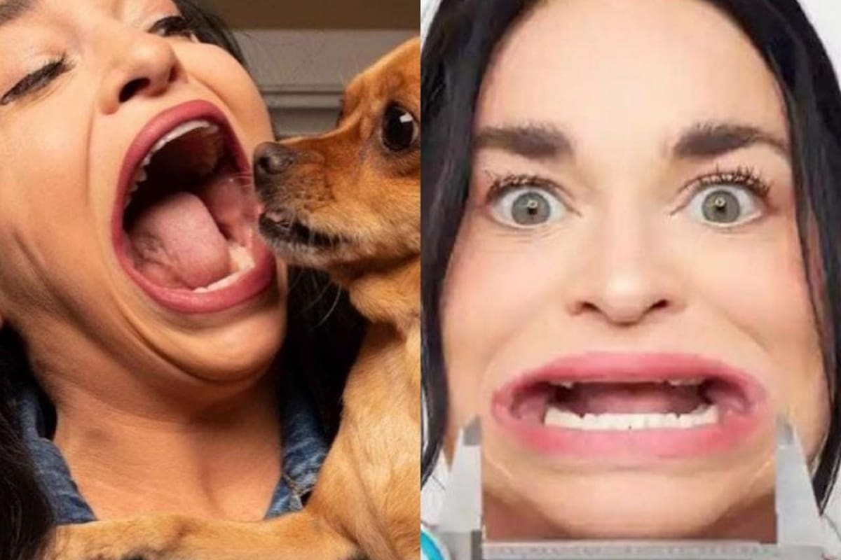 Samantha Ramsdell, la mujer con la boca más larga del mundo